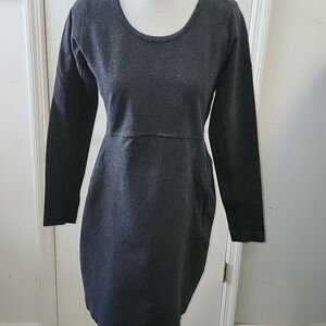 Duluth Trading Co. Wearwithall ponte knit dress long sleeves size Mefium